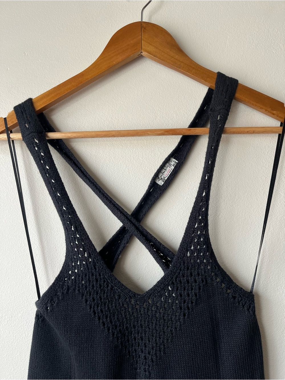 Free People Intimately Knockout Swit Slip Mini Dress Black Women's - Picture 6 of 13